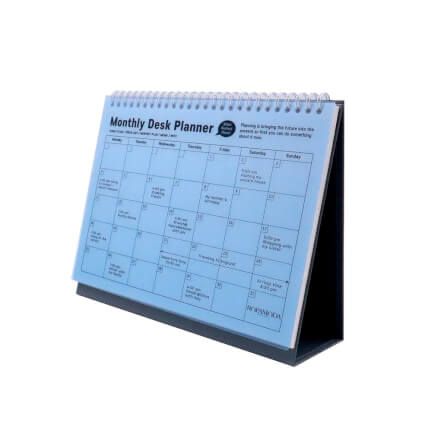 สมุดแพลนเนอร์แบบตั้งโต๊ะ Ropamoda month Desk planner สีฟ้า_5